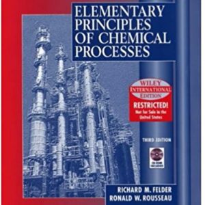 Elementary Principles of Chemical Processes 3rd Edition Solution Manual