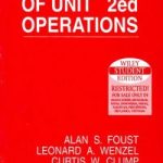 Principles Of Unit Operations 2nd edition Foust pdf free download