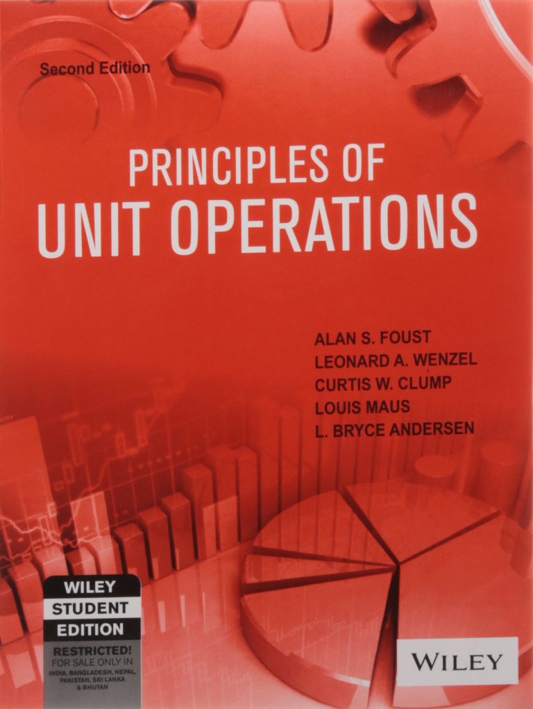 Principles of Unit Operations Foust Free Download