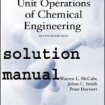 Unit Operations of Chemical Engineering Seventh Edition solution Manual Pdf Free Download