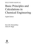 Solutions Manual for Basic Principles and Calculations in Chemical Engineering 8th Edition PDF Free Download