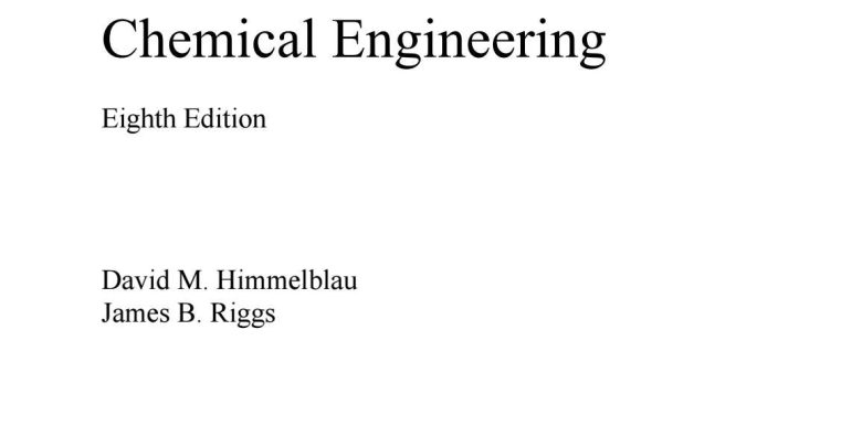 Basic Principles and Calculations in Chemical Engineering 8th Edition